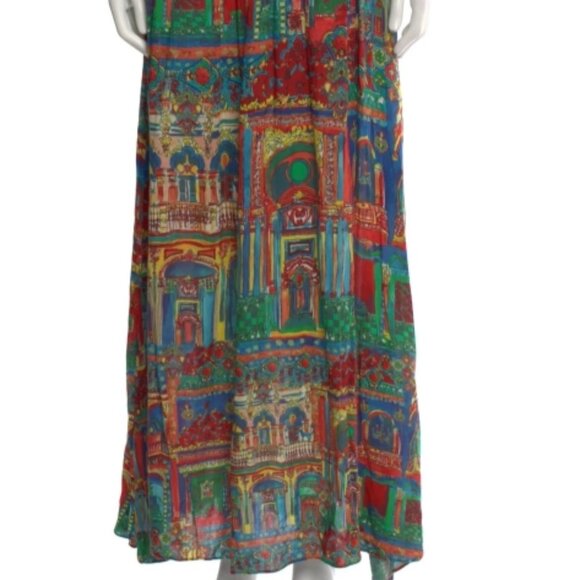 NWOT Alice + Olivia Lorelle Havana Town Voile Maxi Dress XS $485 - Picture 4 of 4